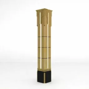 Outdoor Pillar Design 3d model