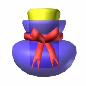 Luxury Purple Perfume Bottle 3d model