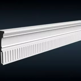 Decorative Ceiling Plaster Crown Molding 3d model