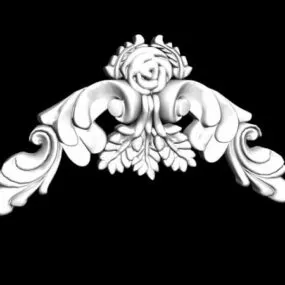 Decorative Windows Plaster Ornament 3d model