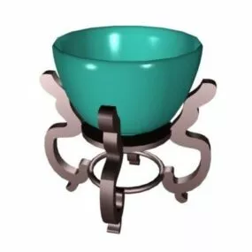 Decorative Antique Pottery Bowl 3d model