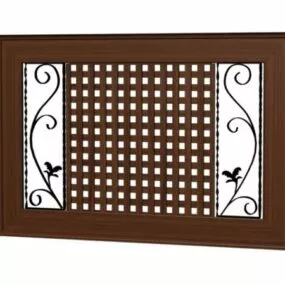 Antique Radiator Cover Screen 3d model