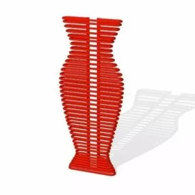 Home Decorative Red Radiator 3d model