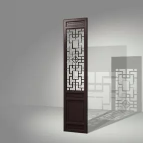 Decorative Old Room Divider 3d model