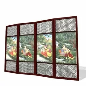 Decorative Room Dividers Furniture 3d model
