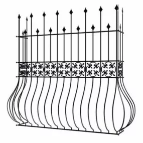 Decorative Home Metal Window Guard 3d model