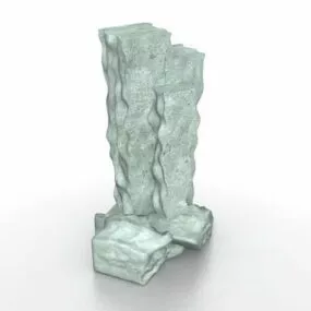 Decorative Glass Stones Garden Ornaments 3d model