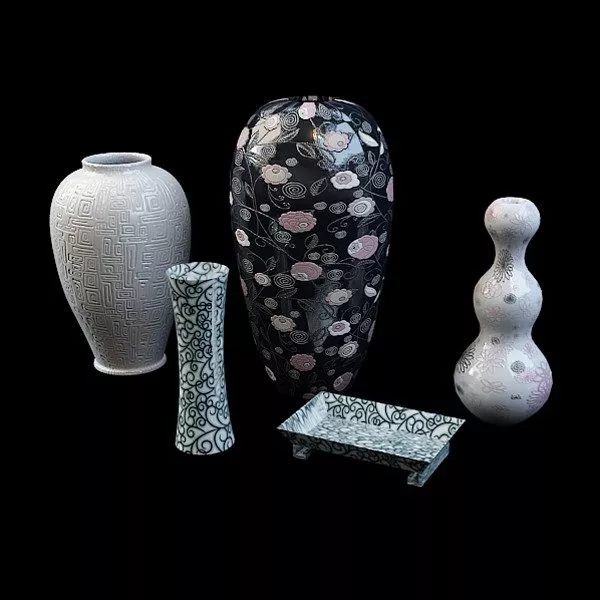 Decorative Modern Vase Decoration 3d model Decorative Modern Vase Decoration 3d model