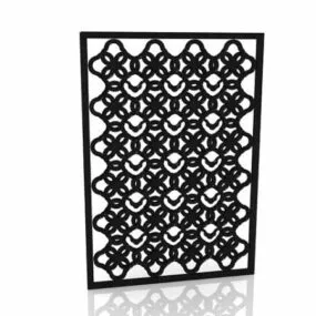 Decorative Frame Style Wall Panel Screen 3d model