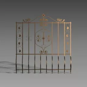 Old Decorative Home Window Guards 3d model