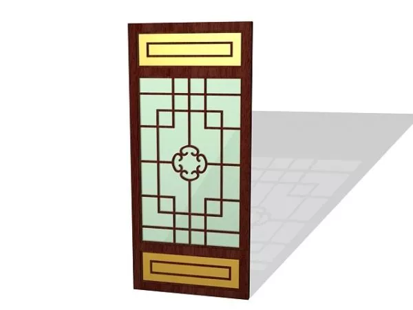 Decorative Wooden Screening Panel 3d model Decorative Wooden Screening Panel 3d model