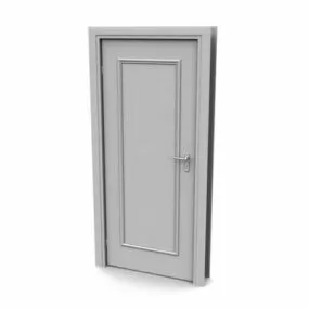 Decorative Interior Wooden Door 3d model
