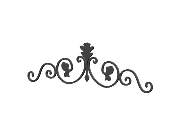 Decorative Wrought Iron Structure 3d model Decorative Wrought Iron Structure 3d model