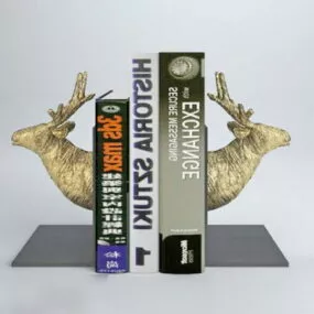 Book Holder Deer Head Decoration 3d model