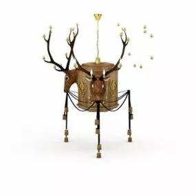 Deer Shape Chandelier 3d model