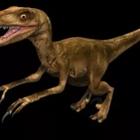 Wild Deinonychus Dinosaur 3d model
