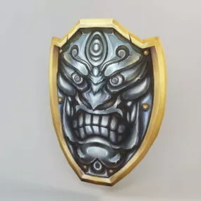 Gaming Demon Shield 3d model