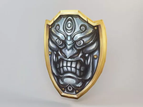 Gaming Demon Shield 3d model Gaming Demon Shield 3d model