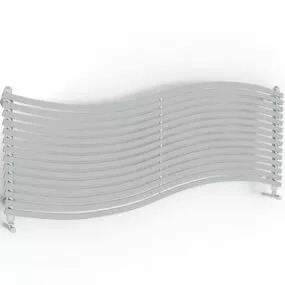 Designer Curved Radiator 3d model