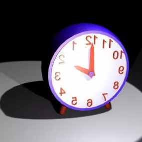 Living Room Desk Clock 3d model