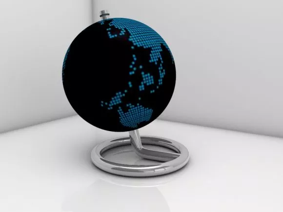Classic World Globe 3d model