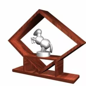 Desk Artware Horse Figurine Decoration 3d model