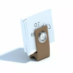 Office Desk Note Holder 3d model