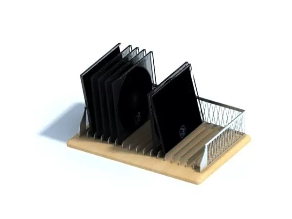 Office Desktop Cd Holder Cd Rack 3d model Office Desktop Cd Holder Cd Rack 3d model