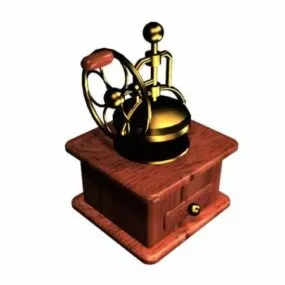 Antique Desktop Storage Box 3d model