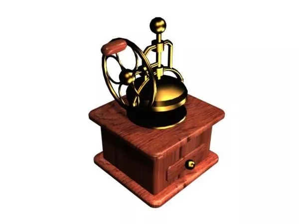 Antique Desktop Storage Box 3d model Antique Desktop Storage Box 3d model