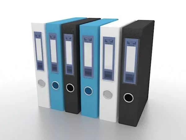 Office Desktop File Folders 3d model Office Desktop File Folders 3d model