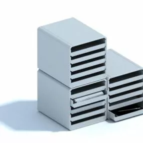 Office Desktop Letter Bill Holder 3d model