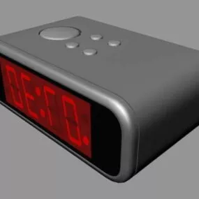 Home Digital Alarm Clock 3d model