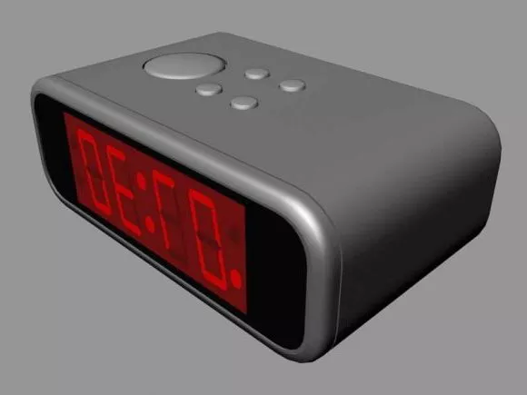 Brass Alarm Clock 3d model