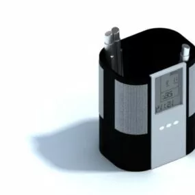 Office Digital Alarm Clock 3d model