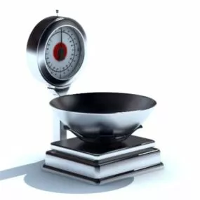Kitchen Metal Digital Scale 3d model