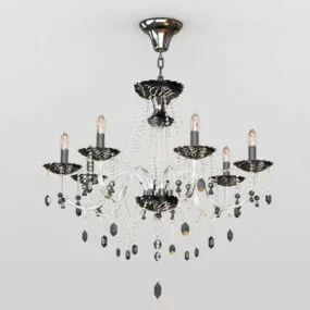 Living Room Crystal Chandeliers 3d model