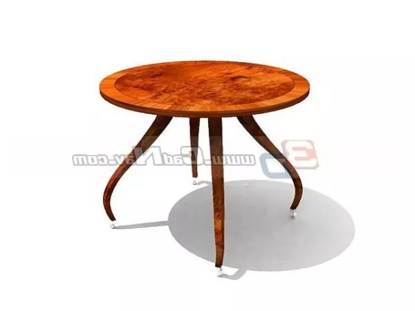 Modern Dining Room Antique Table 3d model Modern Dining Room Antique Table 3d model
