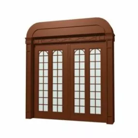 Dining Room Home French Door 3d model