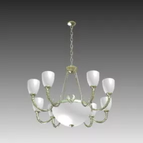 Dining Room Light Modern Chandelier 3d model
