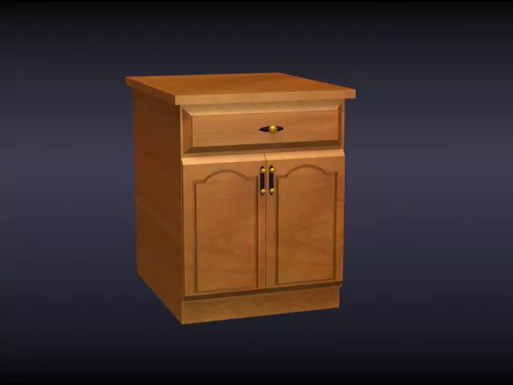 Wooden Dining Room Sideboard 3d model Wooden Dining Room Sideboard 3d model