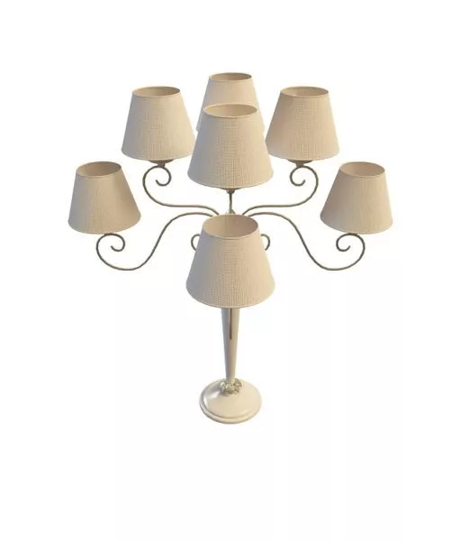 Dining Room 7 Shade Table Lamp 3d model Dining Room 7 Shade Table Lamp 3d model