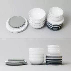 Kitchen Dinner Ware Set 3d model