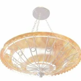 Dish Bowl Shape Pendant Light 3d model