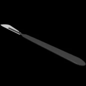 Hospital Disposable Scalpel 3d model