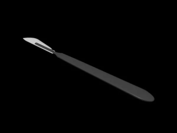 Hospital Disposable Scalpel 3d model Hospital Disposable Scalpel 3d model