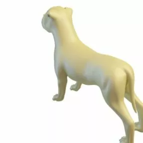 Outdoor Garden Dog Statue 3d model