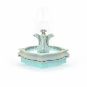 Garden Dolphin Fountains 3d model