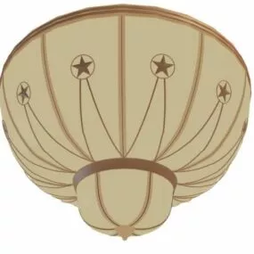 Antique Dome Ceiling Light Fixture 3d model