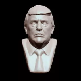 Donald Trump Statue 3d model
